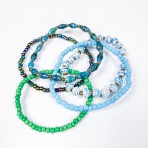 Color Pop Beaded Bracelets Set